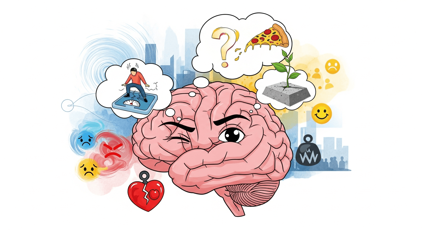 La mente che mente Quando si parla di obesità, spesso guardiamo solo a dieta, calorie e metabolismo. In realtà, il vero protagonista silenzioso è la mente, capace di sabotare o sostenere ogni percorso di cambiamento. Pensieri come “domani comincio”, “ho fallito di nuovo” o “non ne vale la pena” creano un dialogo interno complesso, alimentato da autosvalutazione, fame emotiva e catastrofismo. Comprendere questi meccanismi è il primo passo per superarli. L’obesità non è solo una questione biologica: coinvolge emozioni, storia personale, contesto familiare e sociale. Per questo servono approcci integrati, realistici e soprattutto gentili verso sé stessi.