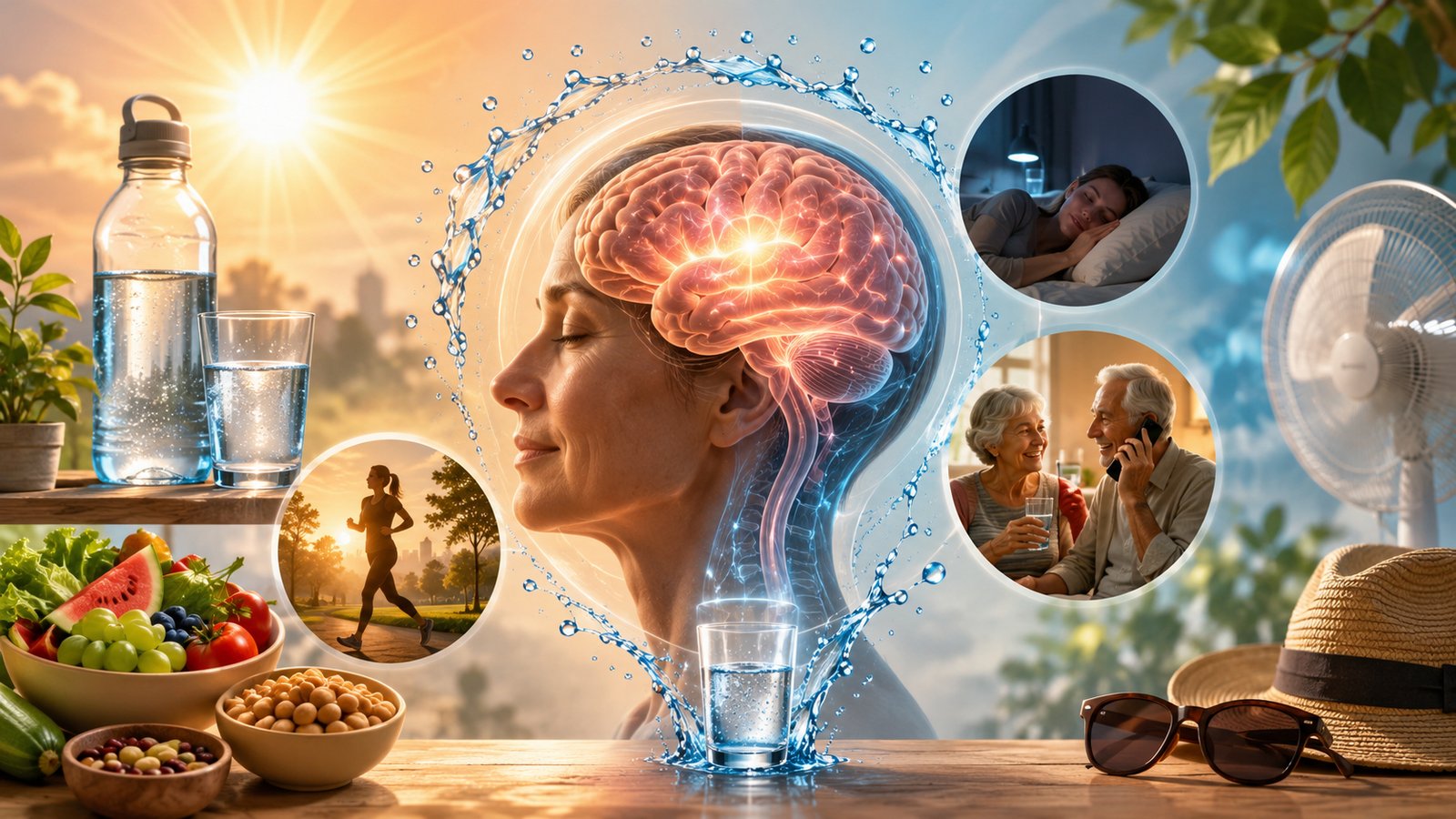 Cervello e disidratazione durante il caldo estivo